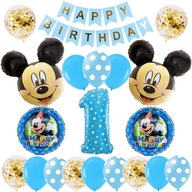 SÚPRAVA BALÓNOV MICKEY MICKEY MOUSE ČÍSELNÝ BALÓN 1 ROK NARODENINOVÉ BALÓNY SÚPRAVA BALÓNOV MICKEY MICKEY MOUSE ČÍSELNÝ BALÓN 1 ROK NARODENINOVÉ BALÓNY