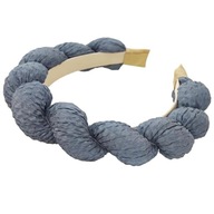 HAIRBAND Husté pletené Modré O408WZ3 HAIRBAND Husté pletené Modré O408WZ3