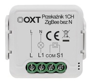 OXT Mini reléový okruh 1 bez N ZigBee TUYA 10A OXT Mini reléový okruh 1 bez N ZigBee TUYA 10A