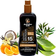 AUSTRALIAN GOLD GÉL NA OPAĽOVANIE S BRONZEROM SPF 15 do lietadla 100ml malý AUSTRALIAN GOLD GÉL NA OPAĽOVANIE S BRONZEROM SPF 15 do lietadla 100ml malý