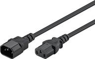 IEC C13 - C14 Goobay napájací kábel čierny 2m