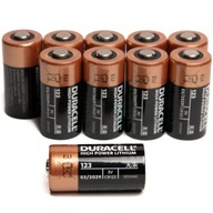 Batéria 10x CR123 3V Duracell Batéria 10x CR123 3V Duracell