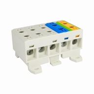 Priechodný konektor WLZ35 5x35 3xsivý 1xmodrý 1xzltozelený na lištu Priechodný konektor WLZ35 5x35 3xsivý 1xmodrý 1xzltozelený na lištu