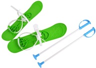 Detské lyže so 40 cm palicami na učenie lyžovania