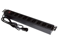 19" predlžovací kábel, 9 x zásuvka IEC320 C13 19" predlžovací kábel, 9 x zásuvka IEC320 C13