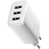 Baseus Compact 3xUSB 17W 3,4A sieťová nabíjačka