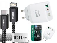 USB/USB-C NABÍJAČKA 33W S 1M KÁBLOM PRE iPHONE iPAD