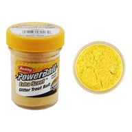 Berkley PowerBait Extra Scent potápavá pasta na pstruhy s trblietkami / žltá nepriehľadná