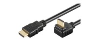 HDMI kábel HDMI 4K 30 Hz uhlová zástrčka ARC 3D 2 m