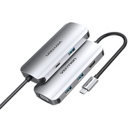VENTION USB Type-C na 3x USB 3.0 HDMI VGA PD 100W VENTION USB Type-C na 3x USB 3.0 HDMI VGA PD 100W