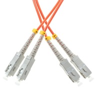 Prepojovací kábel z optických vlákien MM SC / UPC-SC / UPC DX 15m