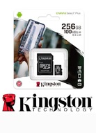KINGSTON FAST MICROSD KARTA 256GB + SD ADAPTÉR