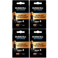 16x ALKALICKÉ BATÉRIE DURACELL OPTIMUM DURALOCK LR3 R3 V: 1,5 AAA 16x ALKALICKÉ BATÉRIE DURACELL OPTIMUM DURALOCK LR3 R3 V: 1,5 AAA