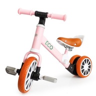 Balančný bicykel, ružová trojkolka s pedálmi