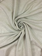 Lurexový úplet SHINE materiál na strieborné šaty Lurexový úplet SHINE materiál na strieborné šaty