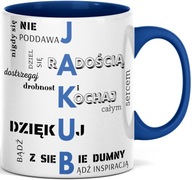 Motivačný hrnček s potlačou MENO JAKUB JAKUBA Motivačný hrnček s potlačou MENO JAKUB JAKUBA