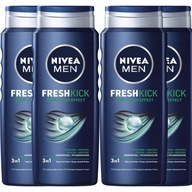 NIVEA Fresh Kick pánsky sprchový gél 4*500ml