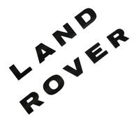 Znak Nápis Odznak LAND ROVER, LESK ČIERNA