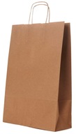 ŠEDÉ eko papierové tašky 24x10x36 čisté A4 tašky na potlač loga 50 ks