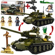 BLOKY ARMÁDNY TANK T-34-85 RUDY SU-100 +LEGO ZBRANE BLOKY ARMÁDNY TANK T-34-85 RUDY SU-100 +LEGO ZBRANE