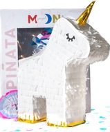 Piñata jednorožec + maska a konfety, 31x37cm, narodeninová piñata Piñata jednorožec + maska a konfety, 31x37cm, narodeninová piñata