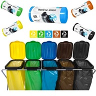 LDPE vrecia na odpadky 60 L 10 x 5 sada 50 kusov LDPE vrecia na odpadky 60 L 10 x 5 sada 50 kusov