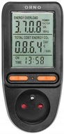 Wattmeter, energetická kalkulačka s LCD, čierna