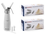 HENDI ŠLAHAČKA SIPHON 0,5 BIELY 100 NÁPLŇOV HENDI ŠLAHAČKA SIPHON 0,5 BIELY 100 NÁPLŇOV