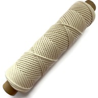 Šnúra s bavlneným jadrom 3mm-100m Natural Šnúra s bavlneným jadrom 3mm-100m Natural