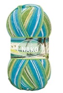 Wool Sock Yarn Nako Boho Desen Col. Wool Sock Yarn Nako Boho Desen Col.