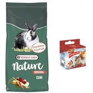 Chutné krmivo pre králiky Versele-Laga Cuni Nature 9kg králik + zdarma