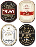 Domáce pivné etikety PREMIUM, rôzne vzory, 25 ks Domáce pivné etikety PREMIUM, rôzne vzory, 25 ks