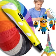 3D PEN 3D TLAČOVÉ PERO BEZPEČNÉ TEPLOTNÉ NÁPLNE