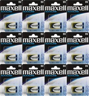 Maxell 9V 6LR61 alkalická batéria 1ks x12