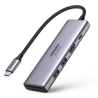 Ugreen USB Hub USB-A USB-C HDMI 4K 60Hz adaptér Ugreen USB Hub USB-A USB-C HDMI 4K 60Hz adaptér