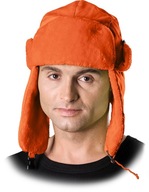 REIS Zateplená čiapka ushanka, univerzálna veľkosť, oranžová - 1 ks REIS Zateplená čiapka ushanka, univerzálna veľkosť, oranžová - 1 ks