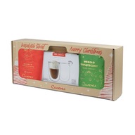 Vianočná kávová súprava 2x250G BRAZÍLIA 50/50 mletá + sklo MALACHIT Vianočná kávová súprava 2x250G BRAZÍLIA 50/50 mletá + sklo MALACHIT