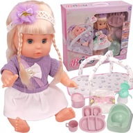 detská bábika cikajúca hovoriaca a plačúca súprava nosiča