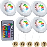 5x KOVOVÝ RÁM LAMPY HALOGÉNOVÉ OČKO BIELA RGB ŽIAROVKA DIAĽK. 5x KOVOVÝ RÁM LAMPY HALOGÉNOVÉ OČKO BIELA RGB ŽIAROVKA DIAĽK.