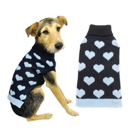 TEPLÉ OBLEČENIE JUMPER OBLEČENIE PRE PSA XL 40CM SRDCE TEPLÉ OBLEČENIE JUMPER OBLEČENIE PRE PSA XL 40CM SRDCE