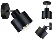 NÁSTENNÁ LAMPA nastaviteľný podkrovný hrnček čierny NÁSTENNÁ LAMPA nastaviteľný podkrovný hrnček čierny
