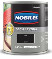 NOBILES FARBA STREŠNÝCH OKAPOV, čierna, 0,75l NOBILES FARBA STREŠNÝCH OKAPOV, čierna, 0,75l