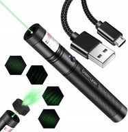 VÝKONNÝ ZELENÝ LASEROVÝ POINTER 303 PRO USB NABÍJANIE + MIKRO USB KÁBEL