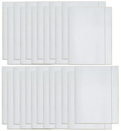 BARBARA kartónová zložka s gumičkou, biela, 350g/m2 25