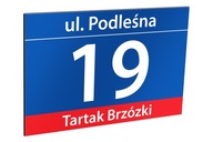 Adresná tabuľa s číslom domu 30 x 20 cm Adresná tabuľa s číslom domu 30 x 20 cm