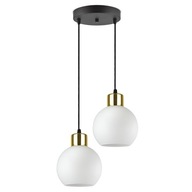 Závesná lampa mliečny LED sklenený guľový luster Závesná lampa mliečny LED sklenený guľový luster