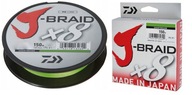 Daiwa J-Braid X8 0,13mm 150m zelený Daiwa J-Braid X8 0,13mm 150m zelený