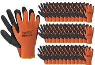 Pracovné rukavice / Zateplené / oranžové a čierne