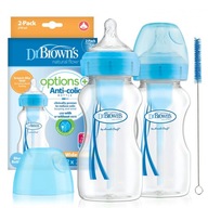 DR BROWN'S OPTIONS Široká fľaša 270 ml 0+ 2 bal DR BROWN'S OPTIONS Široká fľaša 270 ml 0+ 2 bal
