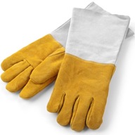 Tepelne ochranné kuchynské rukavice vyrobené z kože - He